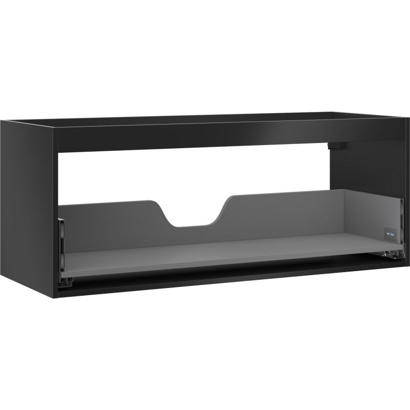 Mexen Box-A korpus ormarića ispod umivaonika 120 cm, 1 ladica, crni mat - 91AX0-1200-470-1-71