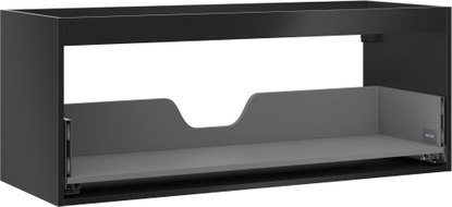 Mexen Box-A valamu aluse kapi korpus 120 cm, 1 sahtel, must matt - 91AX0-1200-470-1-71
