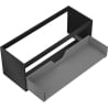 Mexen Box-A 120 cm Vanity Cabinet Frame, 1 Drawer, Matte Black - 91AX0-1200-470-1-71