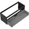 Mexen Box-A korpus szafki podumywalkowej 120 cm, 1 szuflada, czarny mat - 91AX0-1200-470-1-71