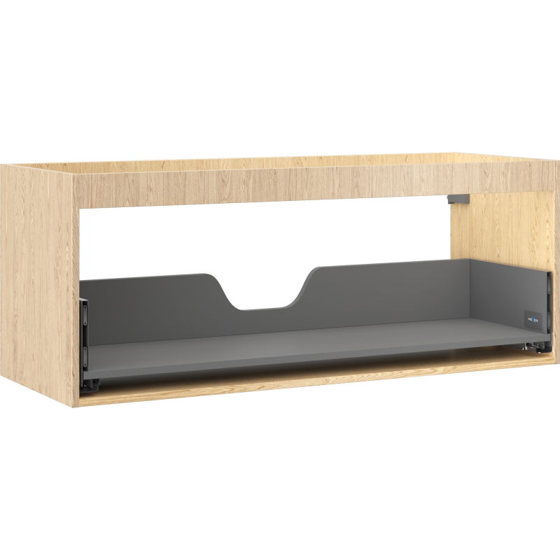 Mexen Box-A cuerpo de gabinete debajo del lavabo 120 cm, 1 cajón, roble - 91AX0-1200-470-1-81