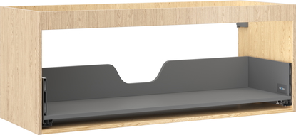 Mexen Box-A kastlichaam onder wastafel 120 cm, 1 lade, eik - 91AX0-1200-470-1-81