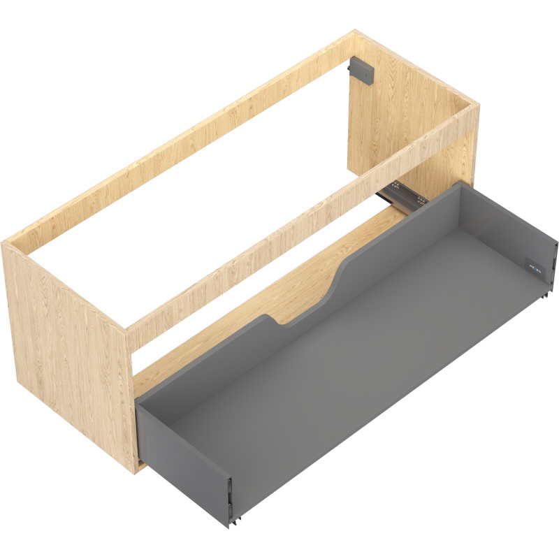 Mexen Box-A korpus szafki podumywalkowej 120 cm, 1 szuflada, dąb - 91AX0-1200-470-1-81
