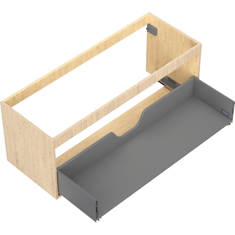 Mexen Box-A kućište ormarića ispod umivaonika 120 cm, 1 ladica, hrast - 91AX0-1200-470-1-81