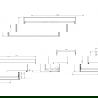 Mexen Box-A kastlichaam onder wastafel 120 cm, 1 lade, eik - 91AX0-1200-470-1-81