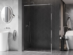 Mexen Kioto-XF douchewand Walk-in met frame 120 x 202 cm, transparant 10 mm, chroom - 800-120-104-01-00-X