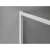 Mexen Kioto-XF Duschwand Walk-in mit Rahmen 80 x 202 cm, transparent 10 mm, weiß - 800-080-104-20-00-X