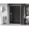 Mexen Kioto-XF paroi de douche Walk-in avec cadre 160 x 202 cm, transparent 10 mm, blanc - 800-160-104-20-00-X