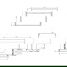 Mexen Box-A corpus wastafelonderkast 70 cm, 1 lade, walnoot - 91AX0-0700-470-1-86