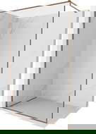 Mexen Kioto-XF dušas siena Walk-in ar rāmi 150 x 202 cm, caurspīdīga 10 mm, rozā zelts - 800-150-104-60-00-X