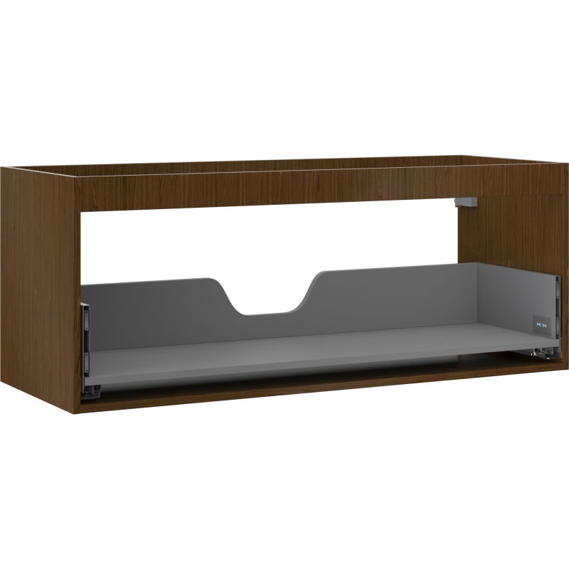 Mexen Box-A corpo mobile lavabo 120 cm, 1 cassetto, noce - 91AX0-1200-470-1-86