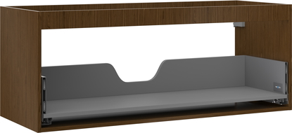 Mexen Box-A kastlichaam voor wastafel 120 cm, 1 lade, notenhout - 91AX0-1200-470-1-86