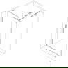 Mexen Kioto-XF Duschwand Walk-in mit Rahmen 140 x 202 cm, transparent 10 mm, gebürstetes Kupfer - 800-140-104-65-00-X