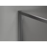 Mexen Kioto-XF Duschwand Walk-in mit Rahmen 50 x 202 cm, transparent 10 mm, gebürstet gun gray - 800-050-104-66-00-X