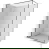 Mexen Kioto-XF Walk-in Duschwand mit Rahmen 120 x 202 cm, transparent 10 mm, gebürstetes Gun Grey - 800-120-104-66-00-X