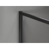 Mexen Kioto-XF Duschwand Walk-in mit Rahmen 100 x 202 cm, transparent 10 mm, schwarz - 800-100-104-70-00-X