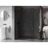 Mexen Kioto-XF ścianka prysznicowa Walk-in z ramką 120 x 202 cm, transparent 10 mm, czarna - 800-120-104-70-00-X