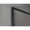 Mexen Kioto-XF ścianka prysznicowa Walk-in z ramką 120 x 202 cm, transparent 10 mm, czarna - 800-120-104-70-00-X
