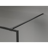 Mexen Kioto-XF ścianka prysznicowa Walk-in z ramką 120 x 202 cm, transparent 10 mm, czarna - 800-120-104-70-00-X