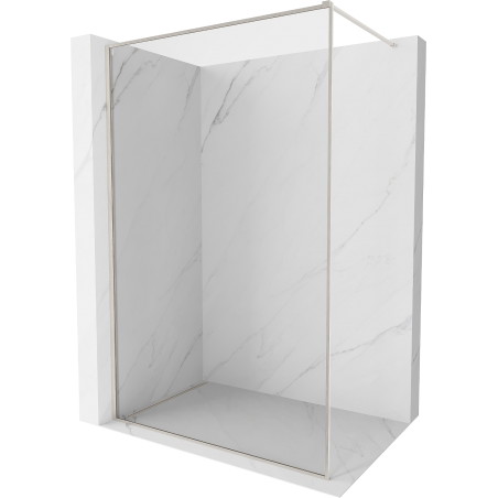 Mexen Kioto-XF ścianka prysznicowa Walk-in z ramką 90 x 202 cm, transparent 10 mm, nikiel szczotkowany - 800-090-104-97-00-X