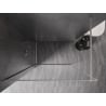 Mexen Kioto-XF Paroi de douche Walk-in avec cadre 110 x 202 cm, transparent 10 mm, nickel brossé - 800-110-104-97-00-X