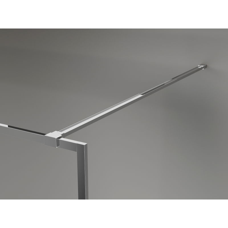 Mexen Kioto-XF Duša sienas Walk-in ar rāmi 70 x 202 cm, matēts 10 mm, hroms - 800-070-104-01-30-X