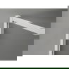 Mexen Kioto-XF Duschwand Walk-in mit Rahmen 120 x 202 cm, Eisglas 10 mm, weiß - 800-120-104-20-30-X