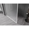 Mexen Kioto-XF kõndimisduši sein raamiga 160 x 202 cm, härmas klaas 10 mm, valge - 800-160-104-20-30-X