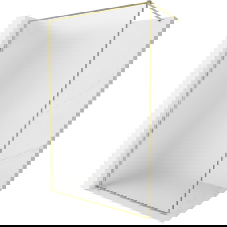 Mexen Kioto-XF pršna stena Walk-in z okvirjem 60 x 202 cm, mat 10 mm, zlata - 800-060-104-50-30-X