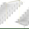 Mexen Kioto-XF pršna stena Walk-in z okvirjem 60 x 202 cm, mat 10 mm, zlata - 800-060-104-50-30-X