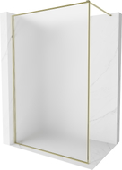 Mexen Kioto-XF dušinurk Walk-in raamiga 100 x 202 cm, jäätunud 10 mm, kuldne - 800-100-104-50-30-X