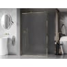Mexen Kioto-XF paroi de douche Walk-in avec cadre 140 x 202 cm, givré 10 mm, or - 800-140-104-50-30-X