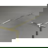 Mexen Kioto-XF inloopdouchescherm met frame 150 x 202 cm, matglas 10 mm, goud - 800-150-104-50-30-X
