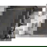 Mexen Kioto-XF douchewand Walk-in met frame 60 x 202 cm, matglas 10 mm, geborsteld goud - 800-060-104-55-30-X