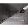 Mexen Kioto-XF paroi de douche Walk-in avec cadre 140 x 202 cm, givre 10 mm, or rose - 800-140-104-60-30-X
