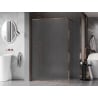 Mexen Kioto-XF ścianka prysznicowa Walk-in z ramką 160 x 202 cm, szron 10 mm, różowe złoto - 800-160-104-60-30-X