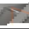 Mexen Kioto-XF Walk-in-Duschwand mit Rahmen 130 x 202 cm, Frost 10 mm, gebürstetes Kupfer - 800-130-104-65-30-X