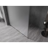 Mexen Kioto-XF dušisein Walk-in raamiga 50 x 202 cm, mattklaas 10 mm, harjatud gun gray - 800-050-104-66-30-X
