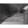 Mexen Kioto-XF dušisein Walk-in raamiga 50 x 202 cm, mattklaas 10 mm, harjatud gun gray - 800-050-104-66-30-X