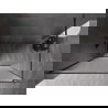 Mexen Kioto-XF Duschwand Walk-In mit Rahmen 130 x 202 cm, Eisglas 10 mm, gebürstet Gun Gray - 800-130-104-66-30-X