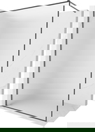 Mexen Kioto-XF Paroi de douche Walk-in avec cadre 140 x 202 cm, givre 10 mm, gris canon brossé - 800-140-104-66-30-X