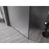 Mexen Kioto-XF Walk-in dušinurga paneel raamiga 110 x 202 cm, jäätunud 10 mm, must - 800-110-104-70-30-X