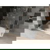 Mexen Omega Duschkabine Schiebetür 130 x 70 cm, Graphit, Chrom + flaches Duschbecken, Weiß - 825-130-070-01-40-4010