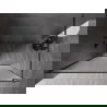 Mexen Kioto-XF inloop douchewand met frame 60 x 202 cm, ijsvorming 10 mm, gun metal - 800-060-104-95-30-X