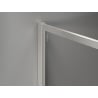 Paroi de douche Mexen Kioto-XF Walk-in avec cadre 70 x 202 cm, givré 10 mm, nickel brossé - 800-070-104-97-30-X