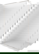 Mexen Kioto-XF parete doccia Walk-in con cornice 90 x 202 cm, satinato 10 mm, nichel spazzolato - 800-090-104-97-30-X