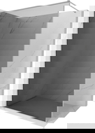 Mexen Kioto-XF paroi de douche Walk-in avec cadre 90 x 202 cm, graphite 10 mm, chrome - 800-090-104-01-40-X