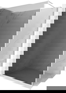 Mexen Kioto-XF Walk-in-suihkuseinä kehyksellä 110 x 202 cm, grafiitti 10 mm, valkoinen - 800-110-104-20-40-X