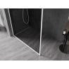 Mexen Kioto-XF paroi de douche Walk-in avec cadre 110 x 202 cm, graphite 10 mm, blanc - 800-110-104-20-40-X
