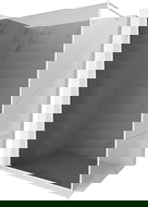 Mexen Kioto-XF paroi de douche Walk-in avec cadre 130 x 202 cm, graphite 10 mm, blanc - 800-130-104-20-40-X